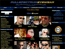 Tablet Screenshot of fullspectrumeyewear.com